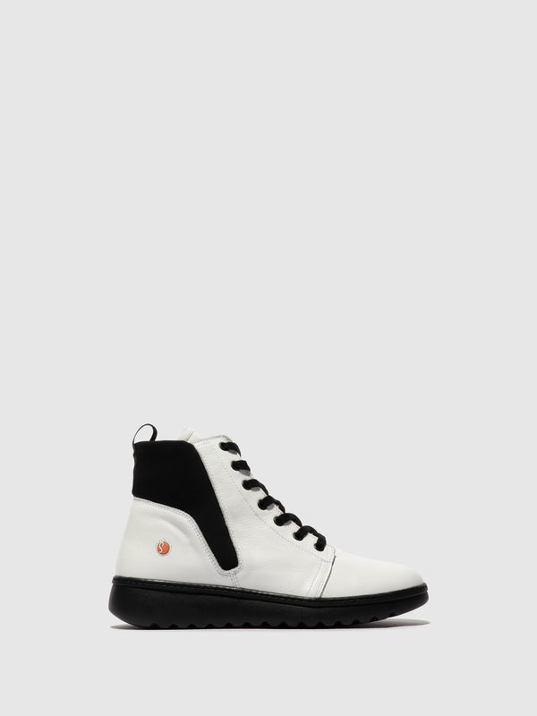 Lace-up Ankle Boots EDIN713SOF WHITE/BLACK NEOPRENE